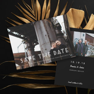 Gay Retro Art Deco Foto Save the Date