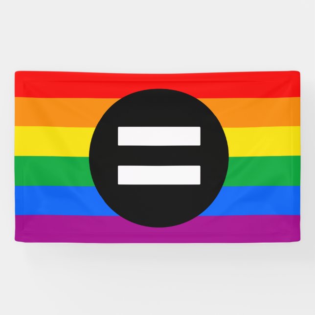 Gay Rights Flag Banner (Horizontal)