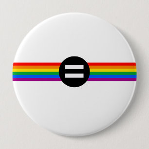 Gay Rights Flag Button