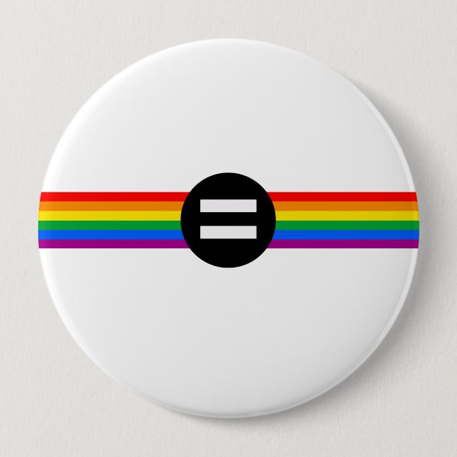 Gay Rights Flag Button (Vorderseite)
