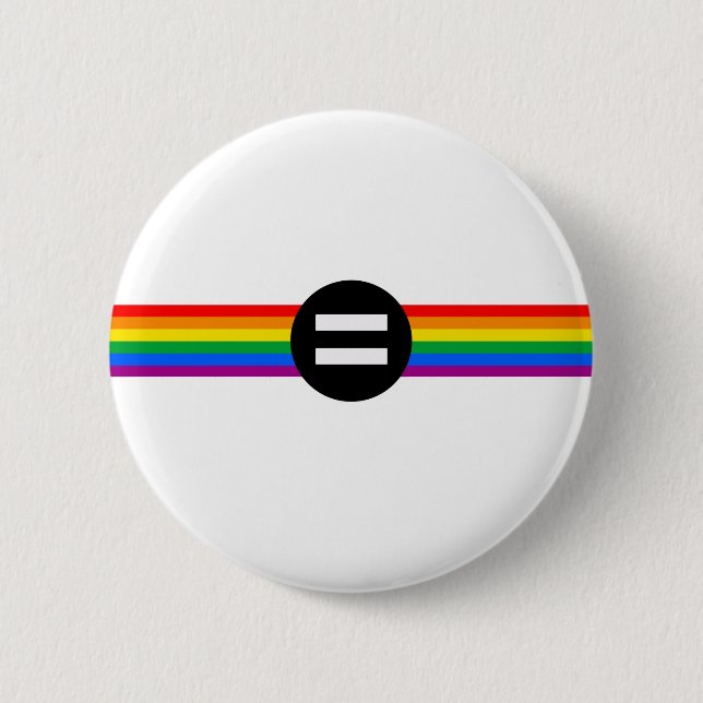 Gay Rights Flag Button (Vorderseite)
