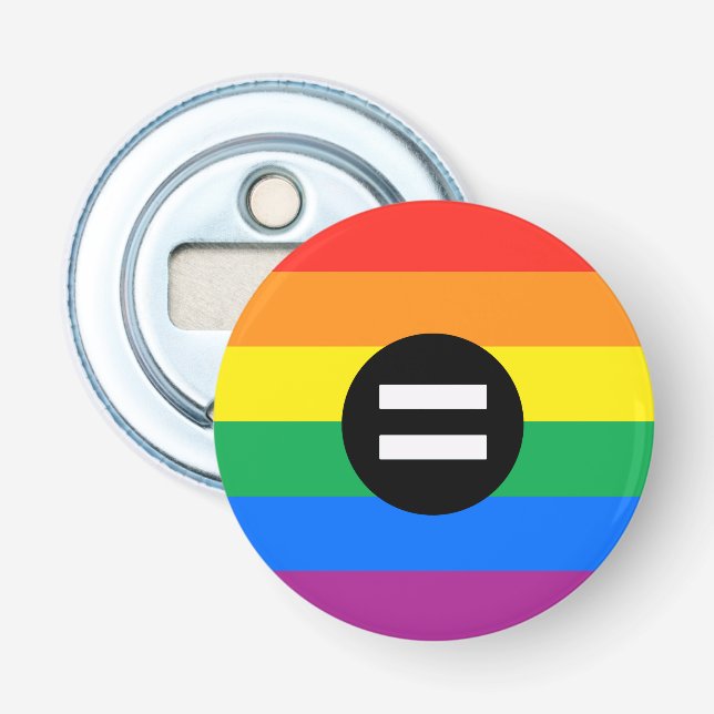 Gay Rights Flag Flaschenöffner (Vorderseite)