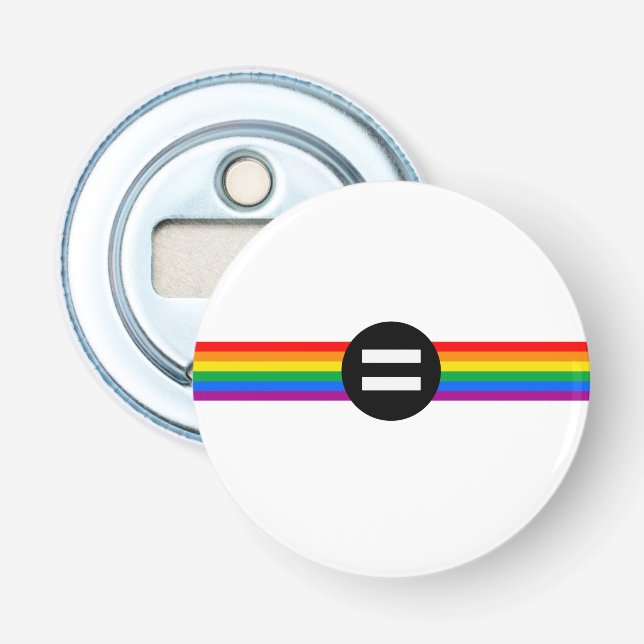 Gay Rights Flag Flaschenöffner (Vorderseite)