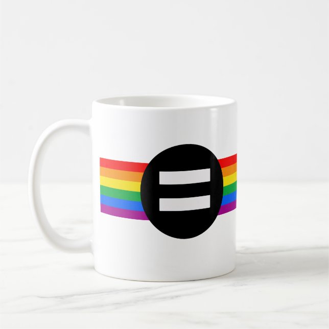 Gay Rights Flag Kaffee Tasse (Links)