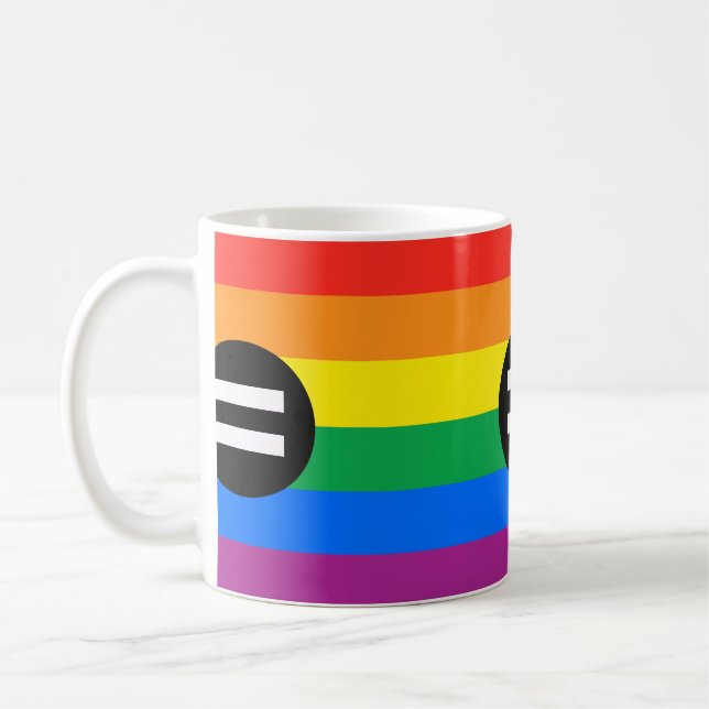 Gay Rights Flag Kaffeetasse (Links)