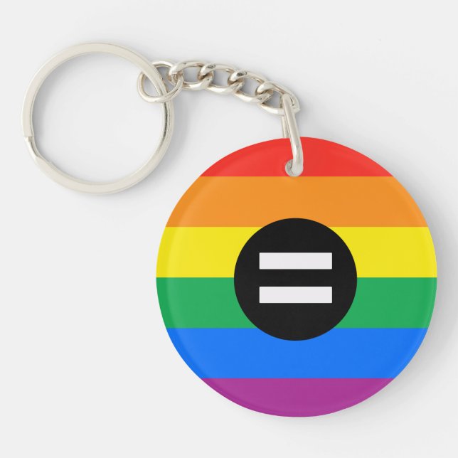 Gay Rights Flag Schlüsselanhänger (Vorderseite)