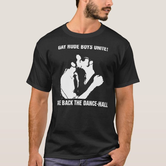 Gay Rude Boys vereint die Tanzhalle T-Shirt (Vorderseite)