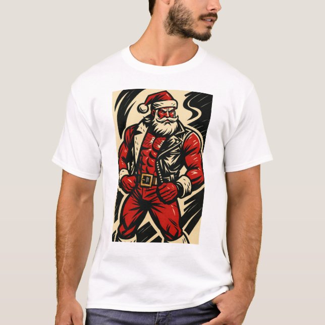 Gay Santa T-Shirt | Gay Pride Shirt for Men | LGBT (Vorderseite)