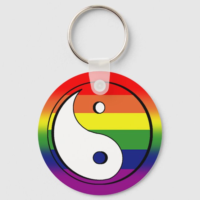 GAY Schlüsselanhänger - Ying Yang 02 (Vorderseite)