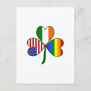 Gay Shamrock Postkarte