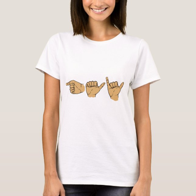 Gay Sign Language T-Shirt (Vorderseite)