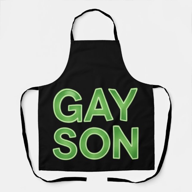 Gay Son Funny LGBTQ Pride Schürze (Vorderseite)