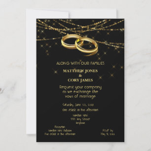 Gay Sparkling Lights und Gold Wedding Rings