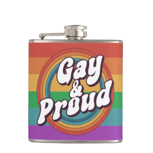 Gay & Stolz Pride LGBTQ+ Flachmann