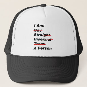 Gay Straight Trans A Person Truckerkappe