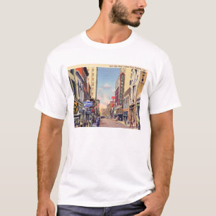 Gay Street, Knoxville, Tennessee Vintage Postkarte T-Shirt