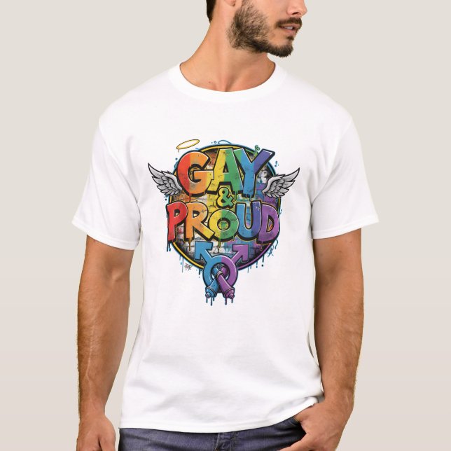 GAY STREET T-Shirt | Gay Pride for Men | LGBTQ (Vorderseite)