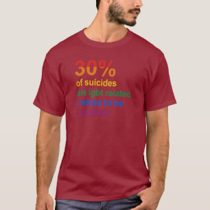 Gay Suizid - Ich weigere mich, eine Statistik zu s T-Shirt
