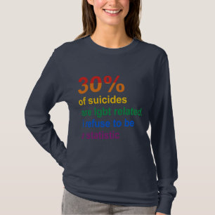 Gay Suizid - Ich weigere mich, eine Statistik zu s T-Shirt