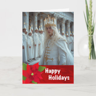Gay Swedish LightFest of St. Lucian Christmas Card Karte