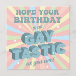 Gay Tastic Birthday Karte