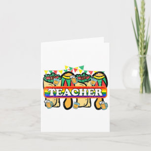 Gay Teacher Cinco De Mayo Lgbt-q Pride Mexikanisch Karte
