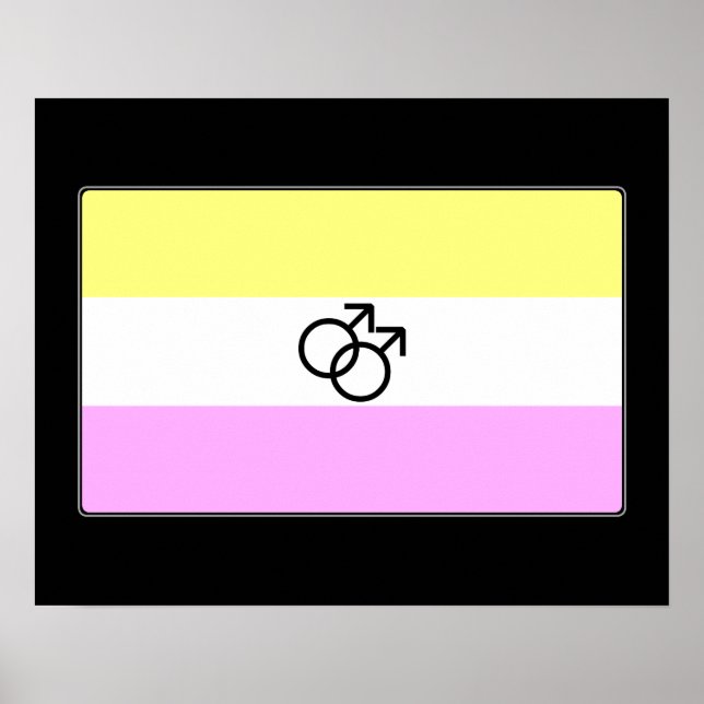 Gay Twink Pride Flag Poster (Vorne)