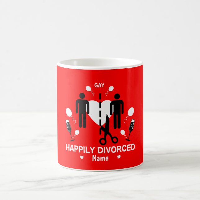 Gay Typ Divorce Party Kaffee Tasse (Mittel)