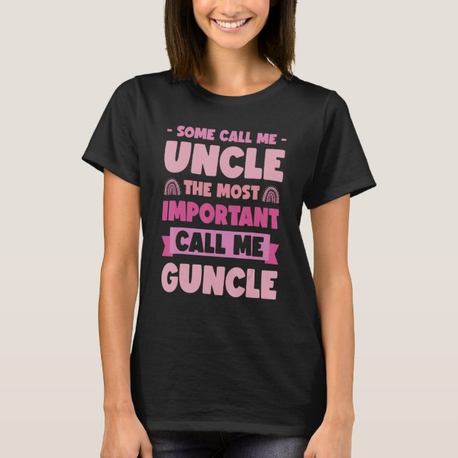Gay Uncle Pride Guncle 8 T-Shirt (Vorderseite)