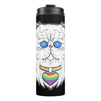 Gay und homosexuelle Weihnachtsgeschenke der Katze Thermosbecher