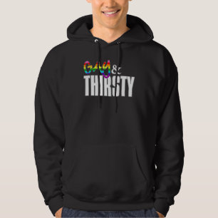 Gay und Thirsty Original Gilbert Baker Lgbtq Pri Hoodie