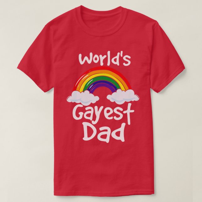 Gay Vater Gay Pride Lgbtq Pride T-Shirt (Design vorne)