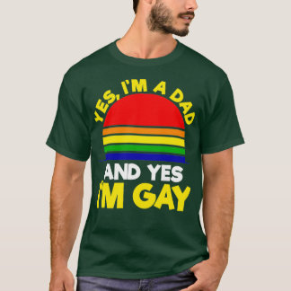 Gay Vathers Day Shirt Vintag Retro Ja ich bin Gesc