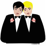 Gay Wedding Cake Topper Freistehende Fotoskulptur<br><div class="desc">Gay Wedding Cake Toppers für zwei Grooms zu heiraten. Einzigartige Gay Bräutiguchtoppers für ihre Homosexuellenehe und Hochzeitsfeier.</div>