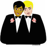 Gay Wedding Cake Topper Freistehende Fotoskulptur<br><div class="desc">Gay Wedding Cake Toppers für zwei Grooms zu heiraten. Einzigartige Gay Bräutiguchtoppers für ihre Homosexuellenehe und Hochzeitsfeier.</div>