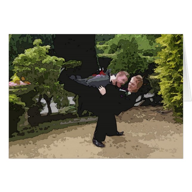 Gay Wedding Card (Vorderseite (Horizontal))