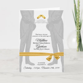 Gay Wedding Einladung zwei Grooms Vintag