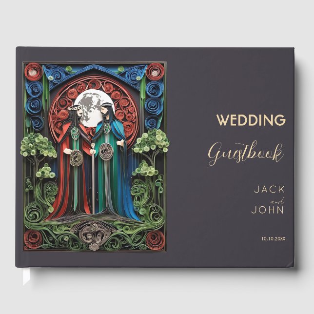 Gay Wedding Gästebuch (Vorderseite)