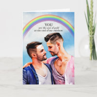 Gay Wedding Jubiläum Pot of Gold Rainbow