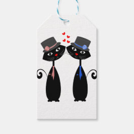 Gay Weddings Cool Cat Mr & Mr. Grooms Geschenkanhänger