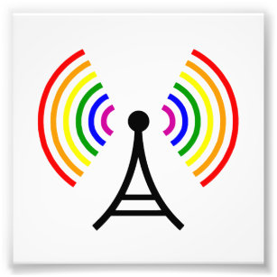 Gay WiFi-Regenbogensignalantenne Fotodruck