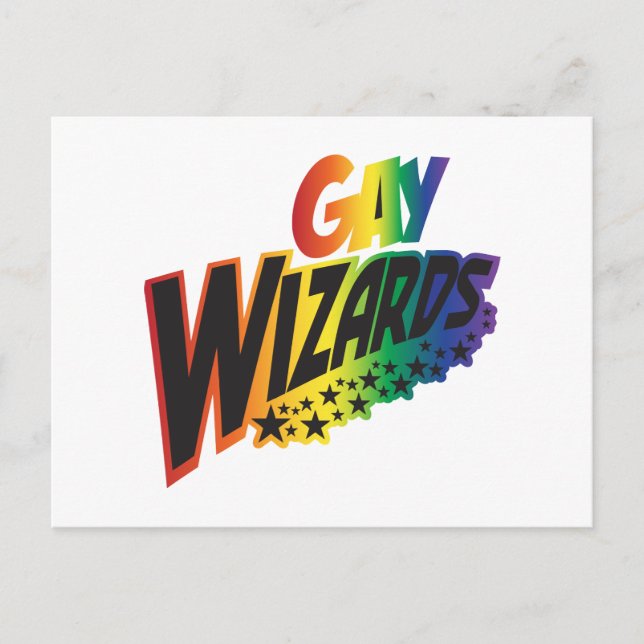 Gay Wizards Postkarte (Vorderseite)