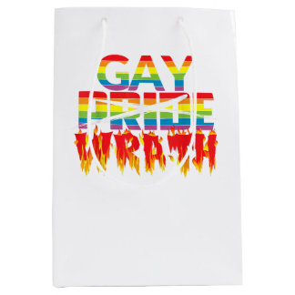 Gay Wrath Not Gay Pride - Juli Celebration T Shirt Mittlere Geschenktüte