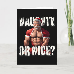 Gay Xmas Muskel Daddy Bär Netter Santa Pride Lgbtq Karte