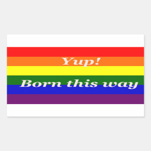 GAY- YUP GEBOREN SO - STICKER