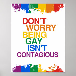 GAY ZU SEIN IST NICHT KONTAGIÖS POSTER