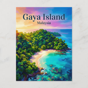 Gaya-Insel Malaysia Postkarte