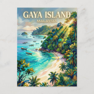 Gaya-Insel Malaysia Postkarte