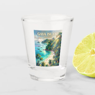 Gaya-Insel Malaysia Schnapsglas