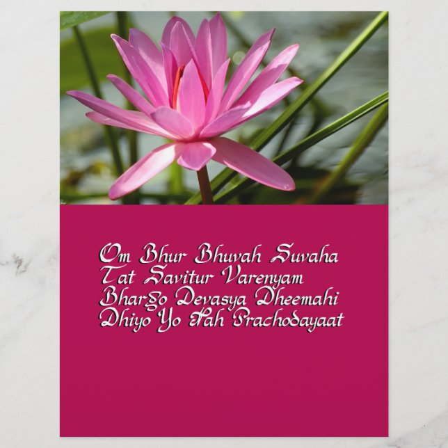 Gayatri Mantra Flyer (Vorne)